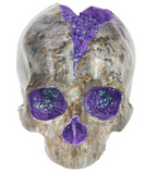 Skull with Purple Geode