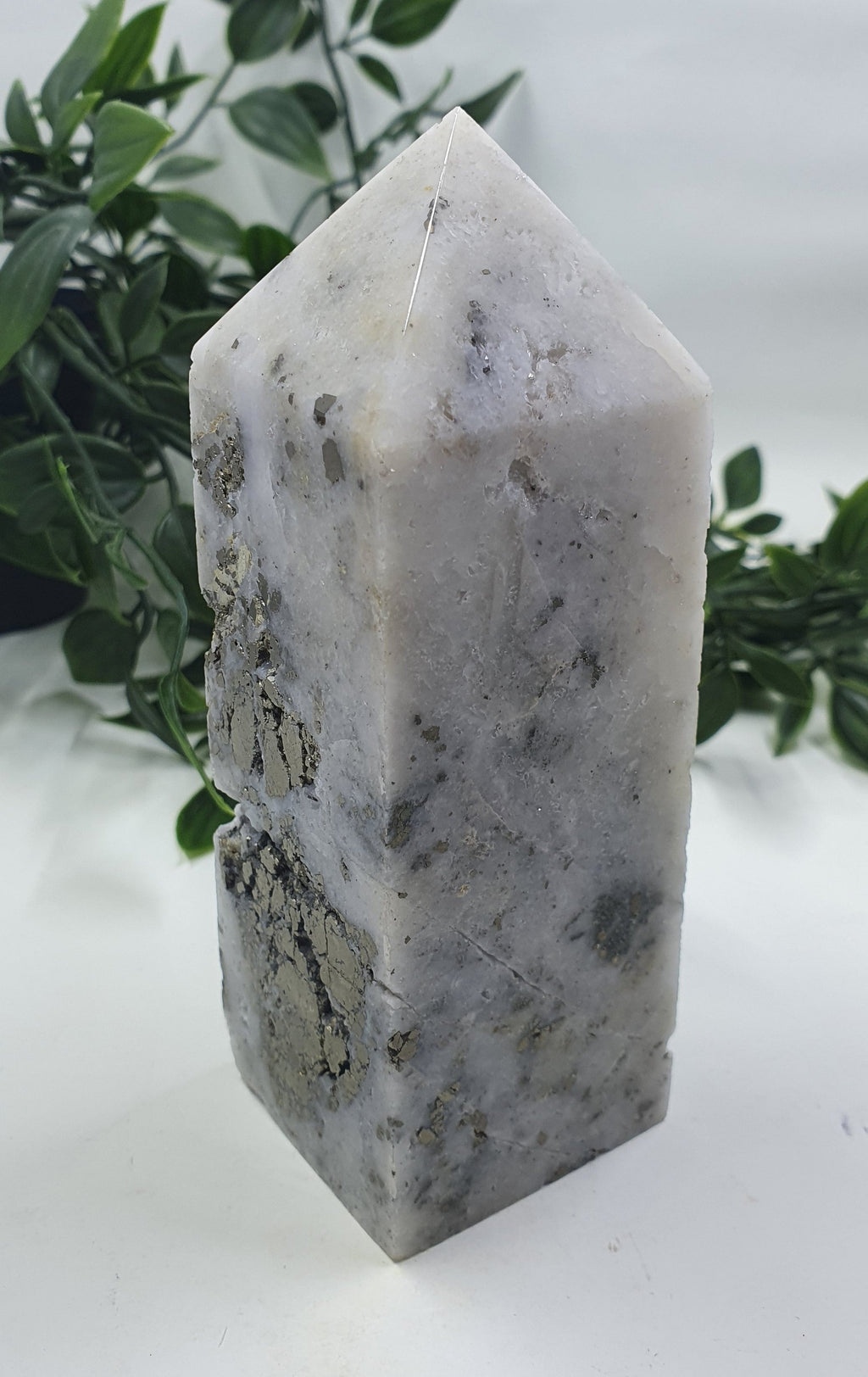 Pyrite in Quartz Tower #2