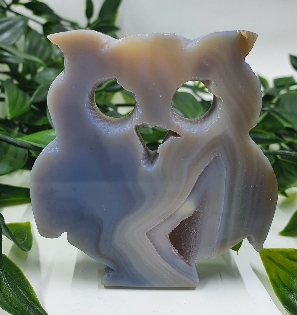 Druzy Agate Owl #1