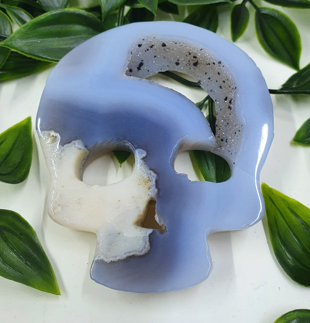 Druzy Agate Skull #2