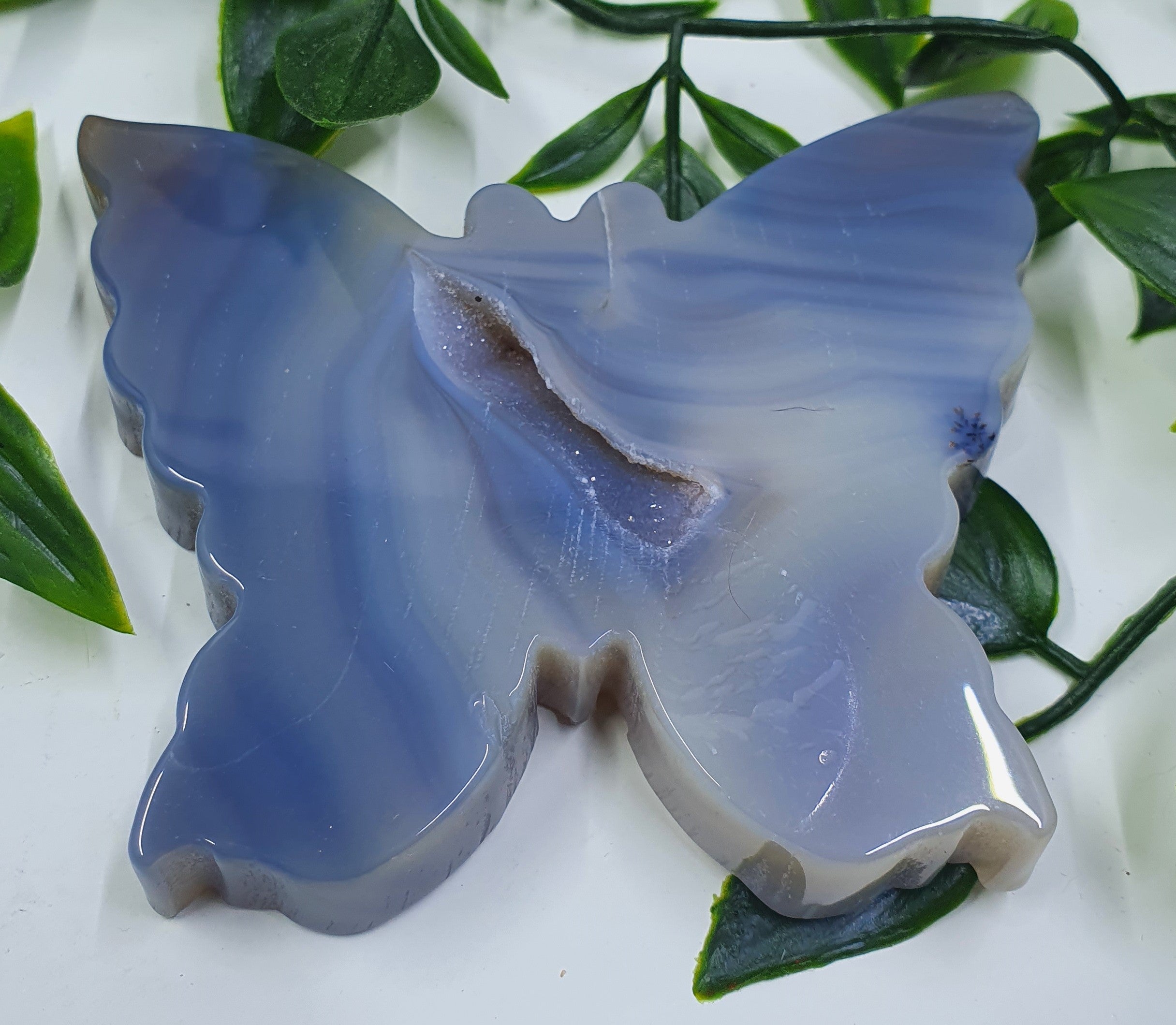 Druzy Agate Butterfly #1