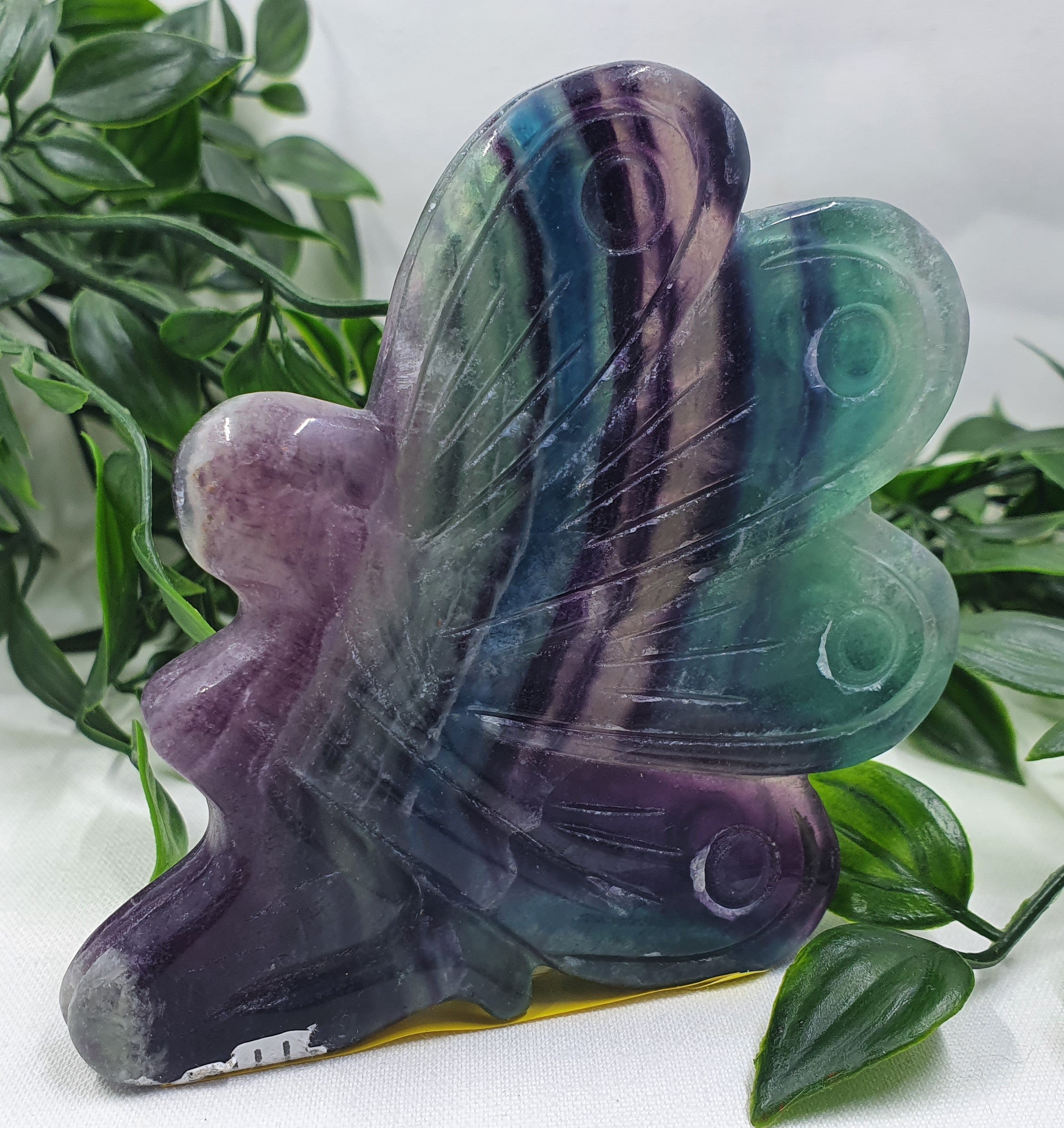 Fluorite Butterfly Fairy Carving #1