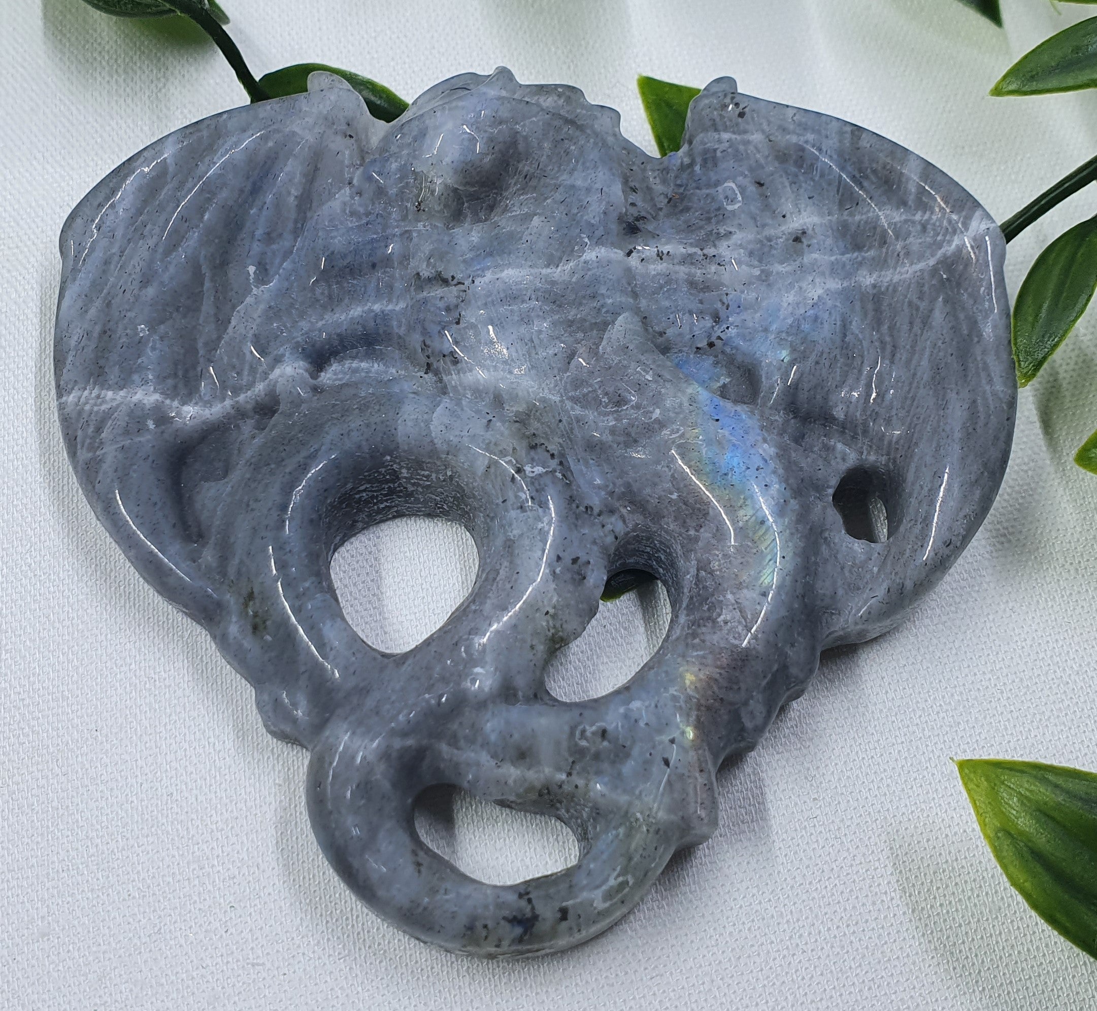 Labradorite Dragon Carving #4