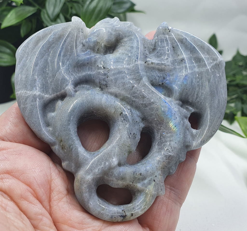 Labradorite Dragon Carving #4