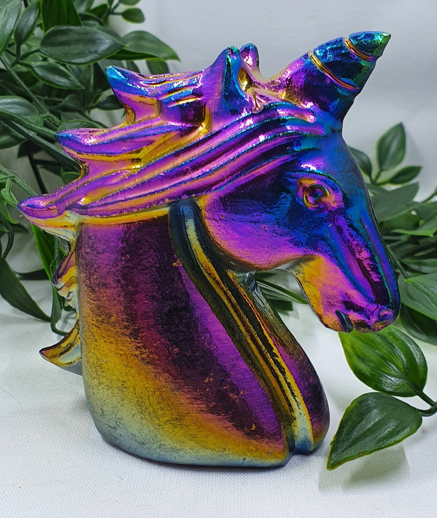 Bismuth Unicorn Carving #2