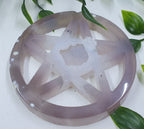 Druzy Agate Pentagram #1