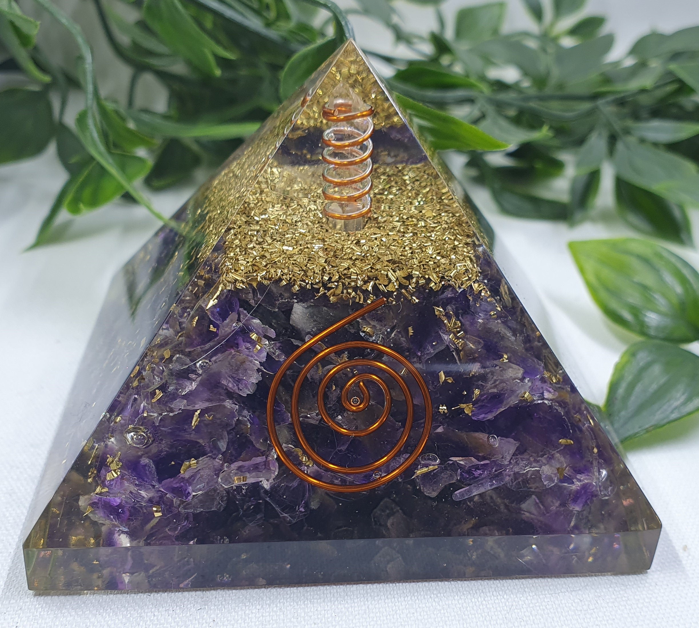 Amethyst Orgonite Pyramids