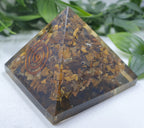 Tigers Eye Orgonite Small Pyramid #3