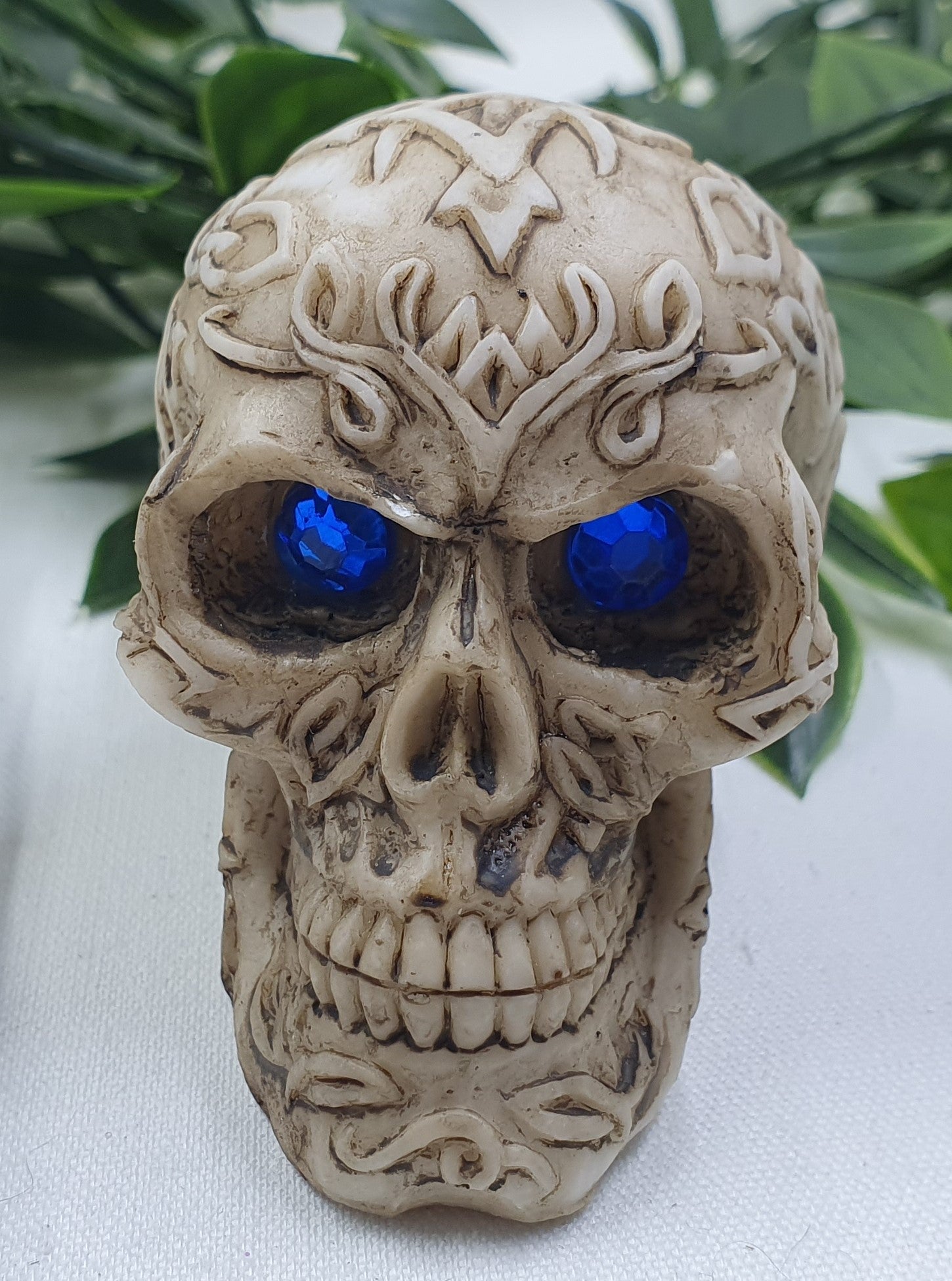 Skulls with Blue Eyes