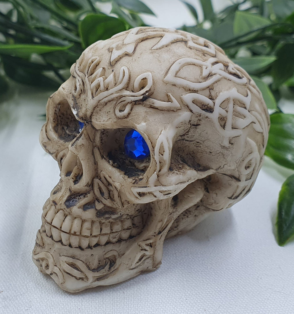 Skulls with Blue Eyes