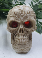 Skulls with Red Eyes