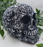 Black Skull in Silver Finish