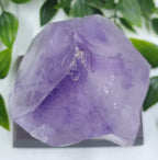 Amethyst Cluster on Wooden Base