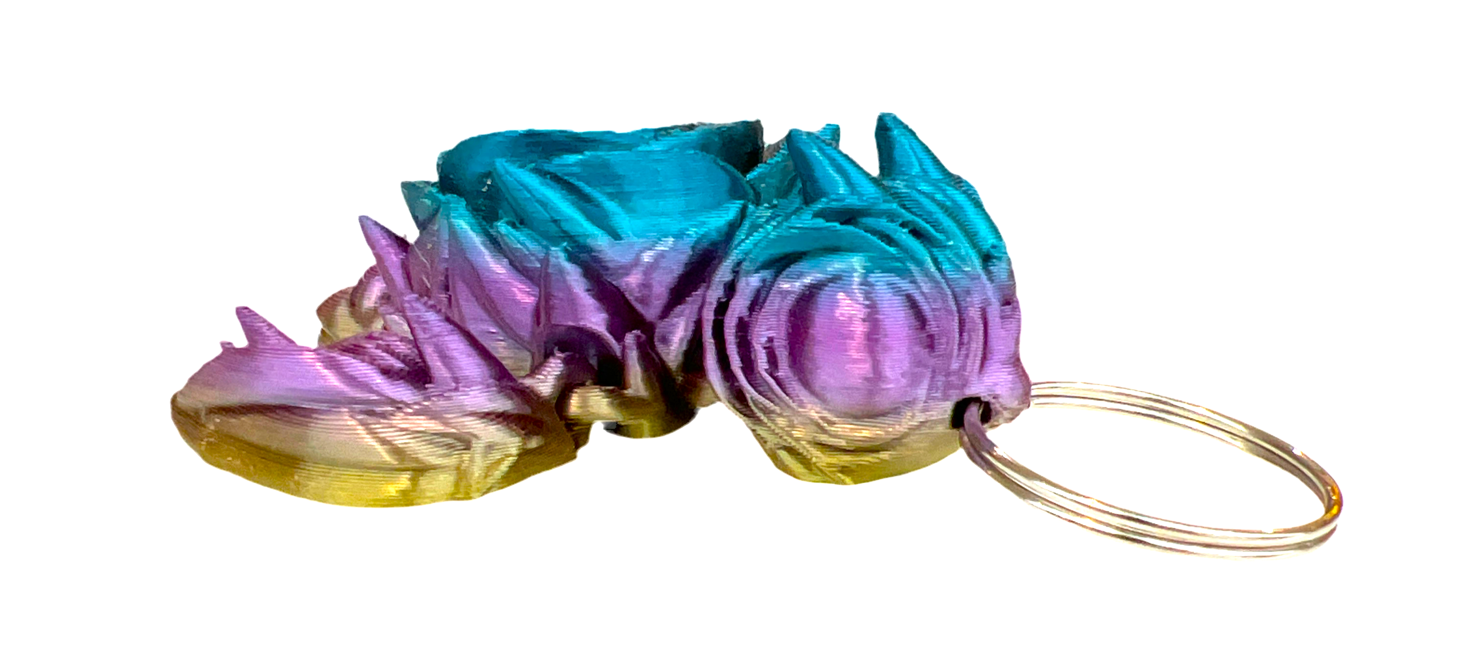 Rose Turtle Keychain