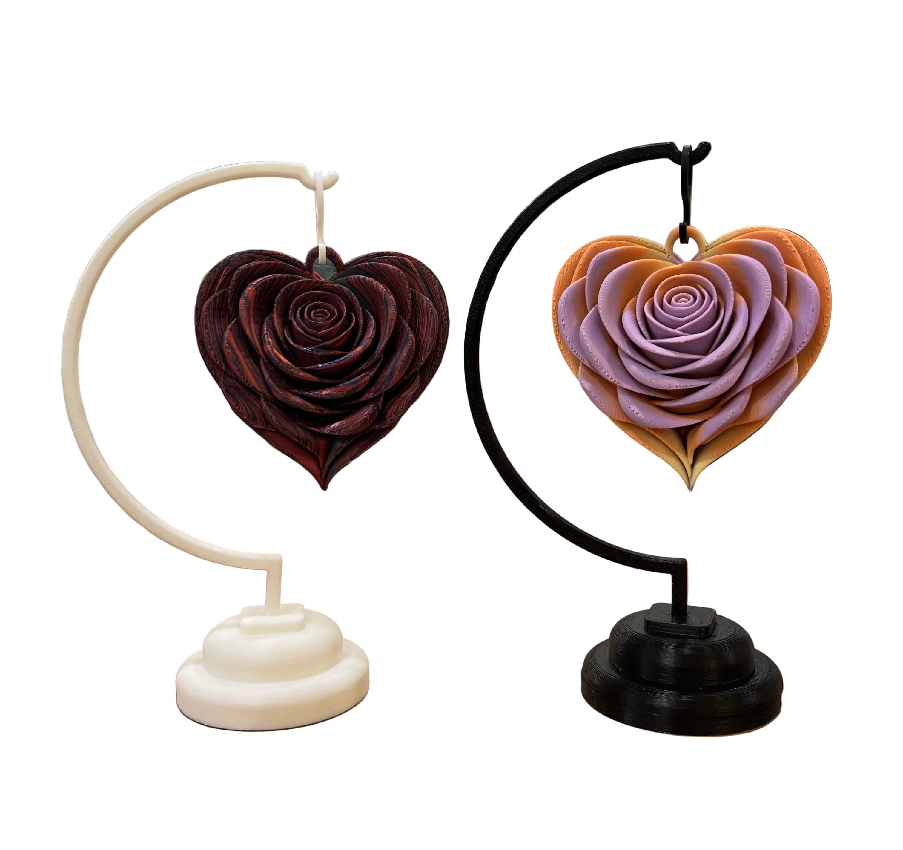 Heart Rose with Stand