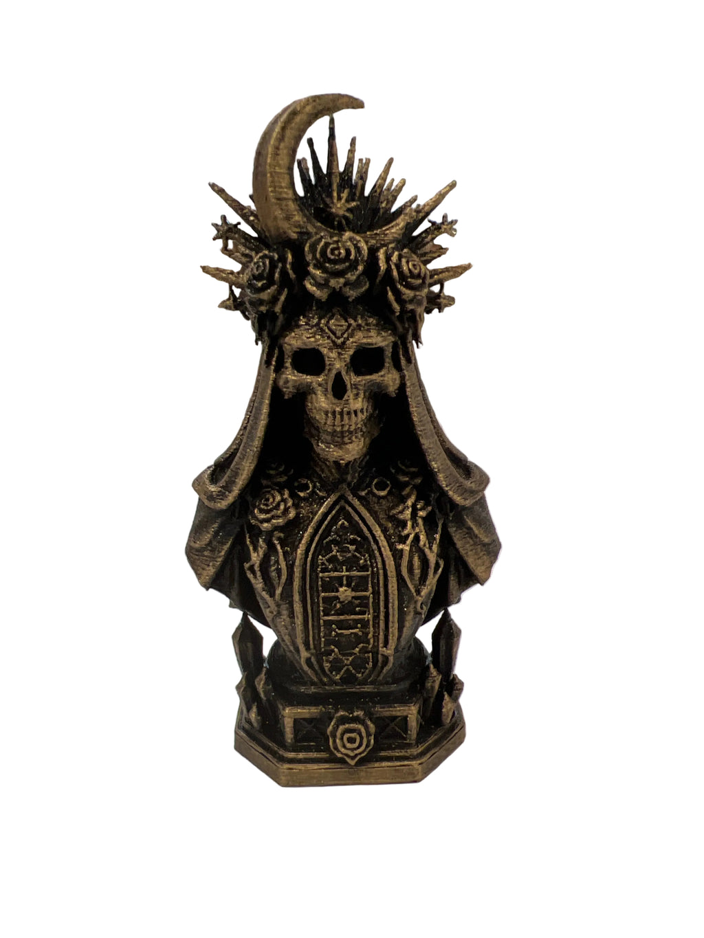 Gothic Moon Rose Skeleton Queen