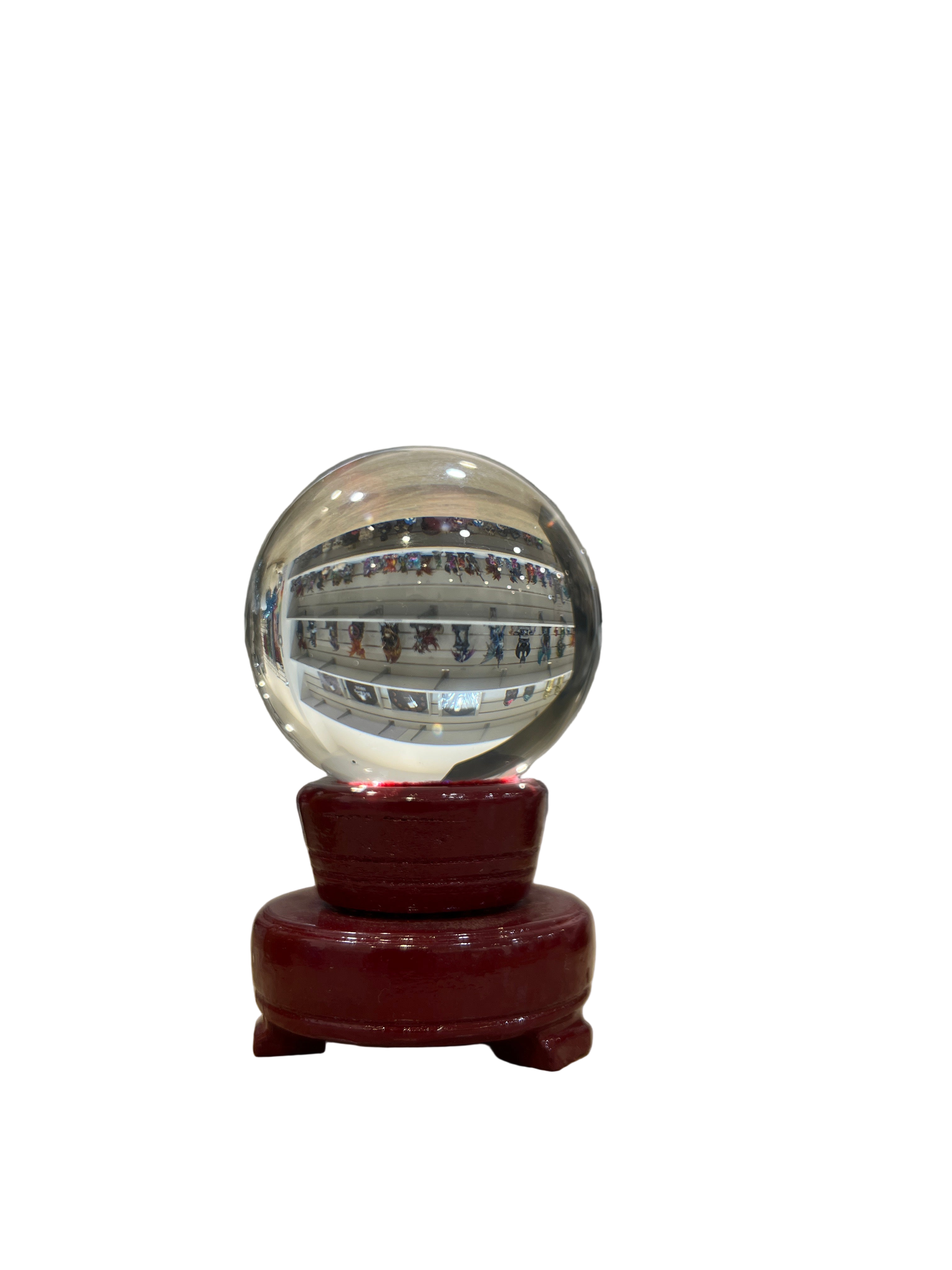 Crystal Ball with Wooden Stand