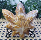 Green Onyx Leaf Carvings