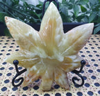 Green Onyx Leaf Carvings