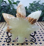 Green Onyx Leaf Carvings