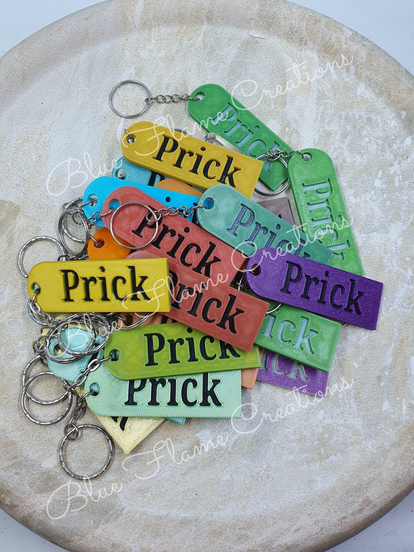 Naughty Word KeyChains - (Warning Some Words May Offend)