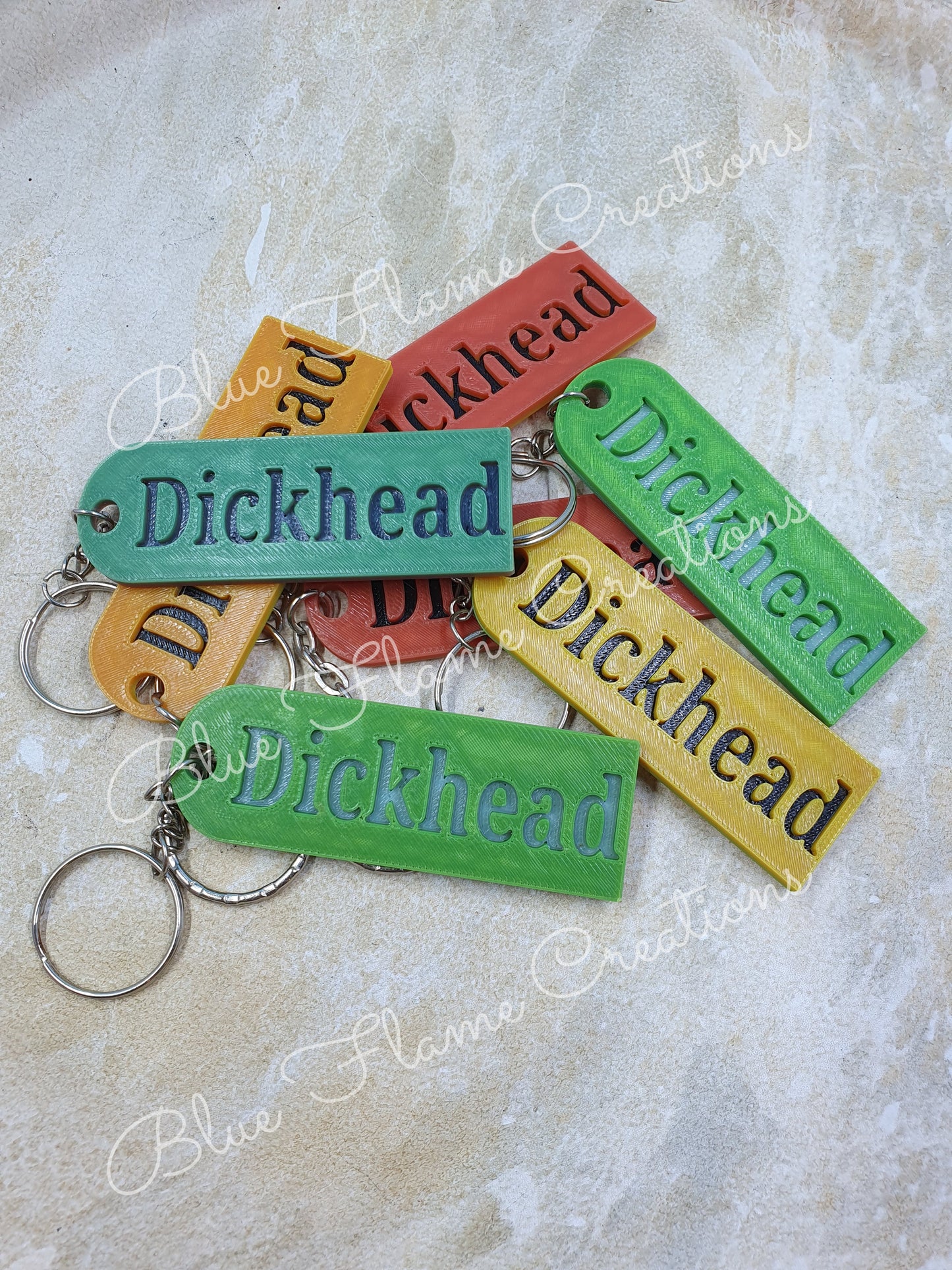 Naughty Word KeyChains - (Warning Some Words May Offend)