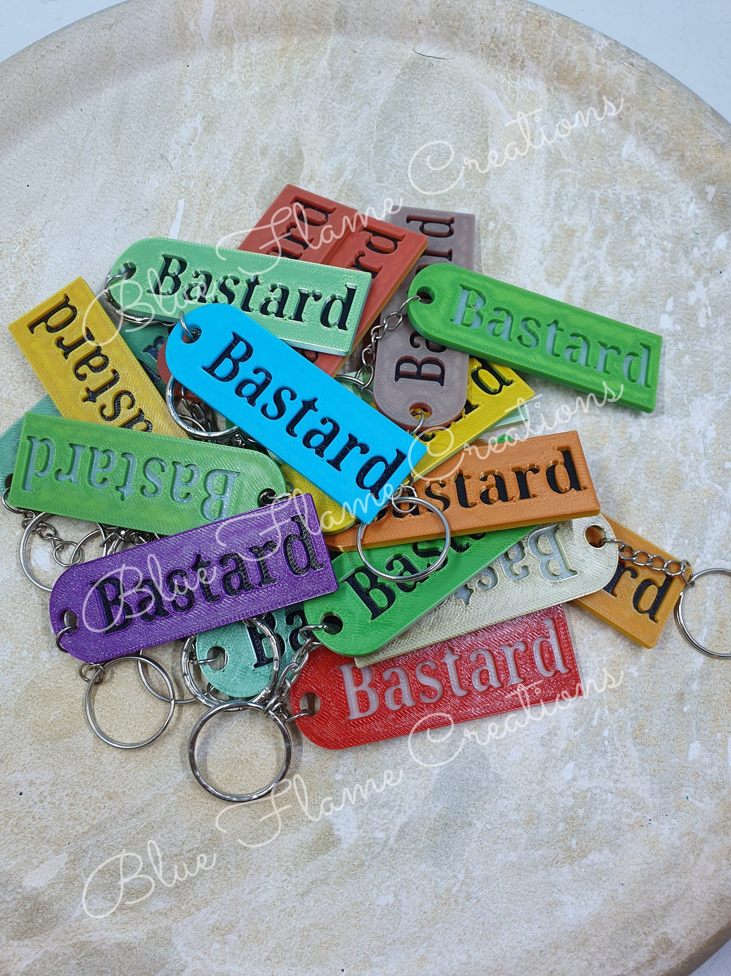 Naughty Word KeyChains - (Warning Some Words May Offend)