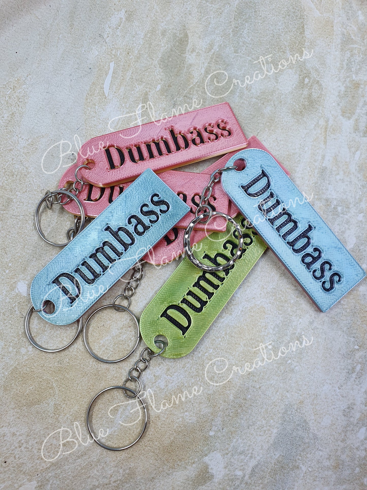 Naughty Word KeyChains - (Warning Some Words May Offend)