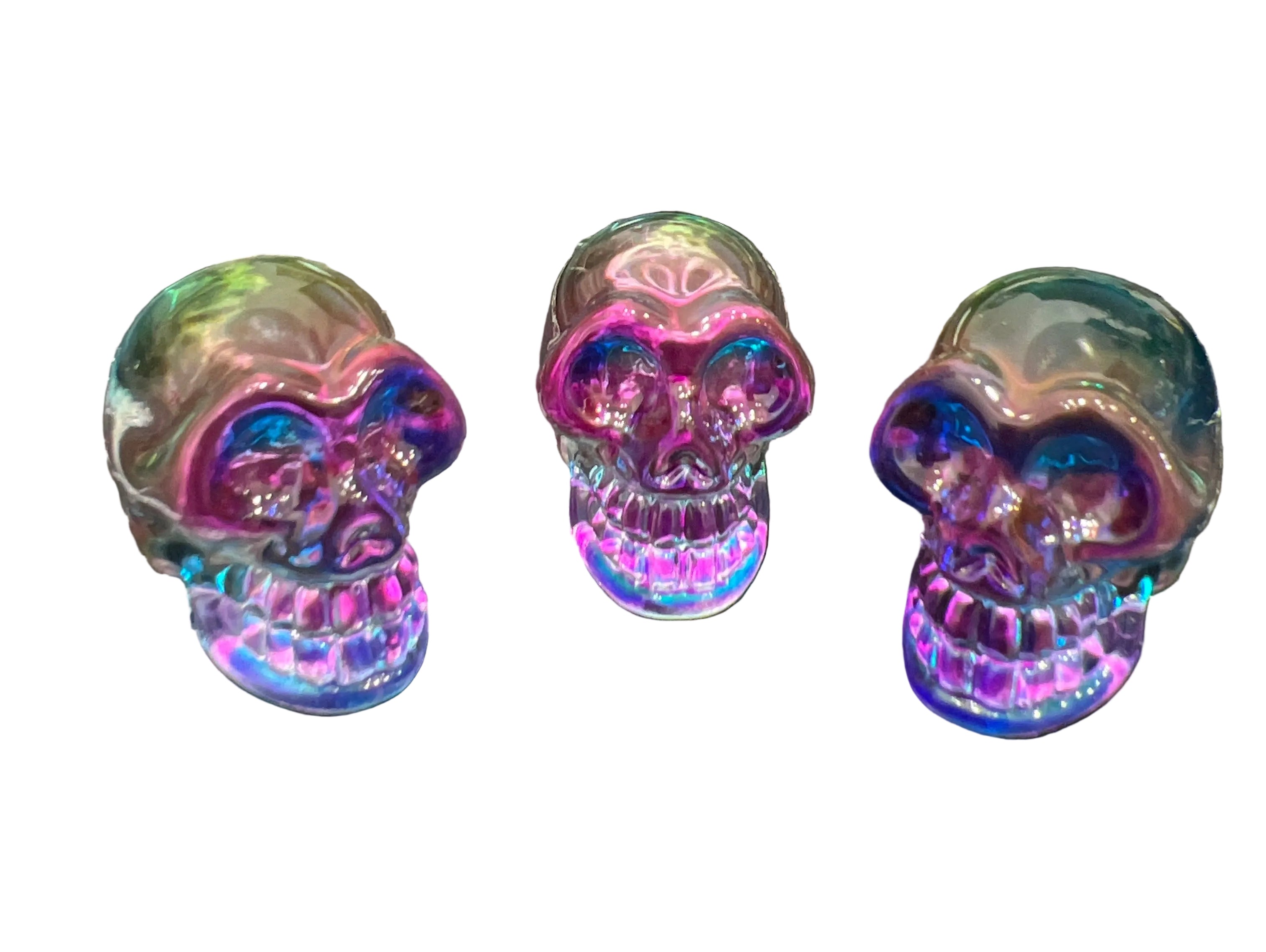 Glass Colored Skulls