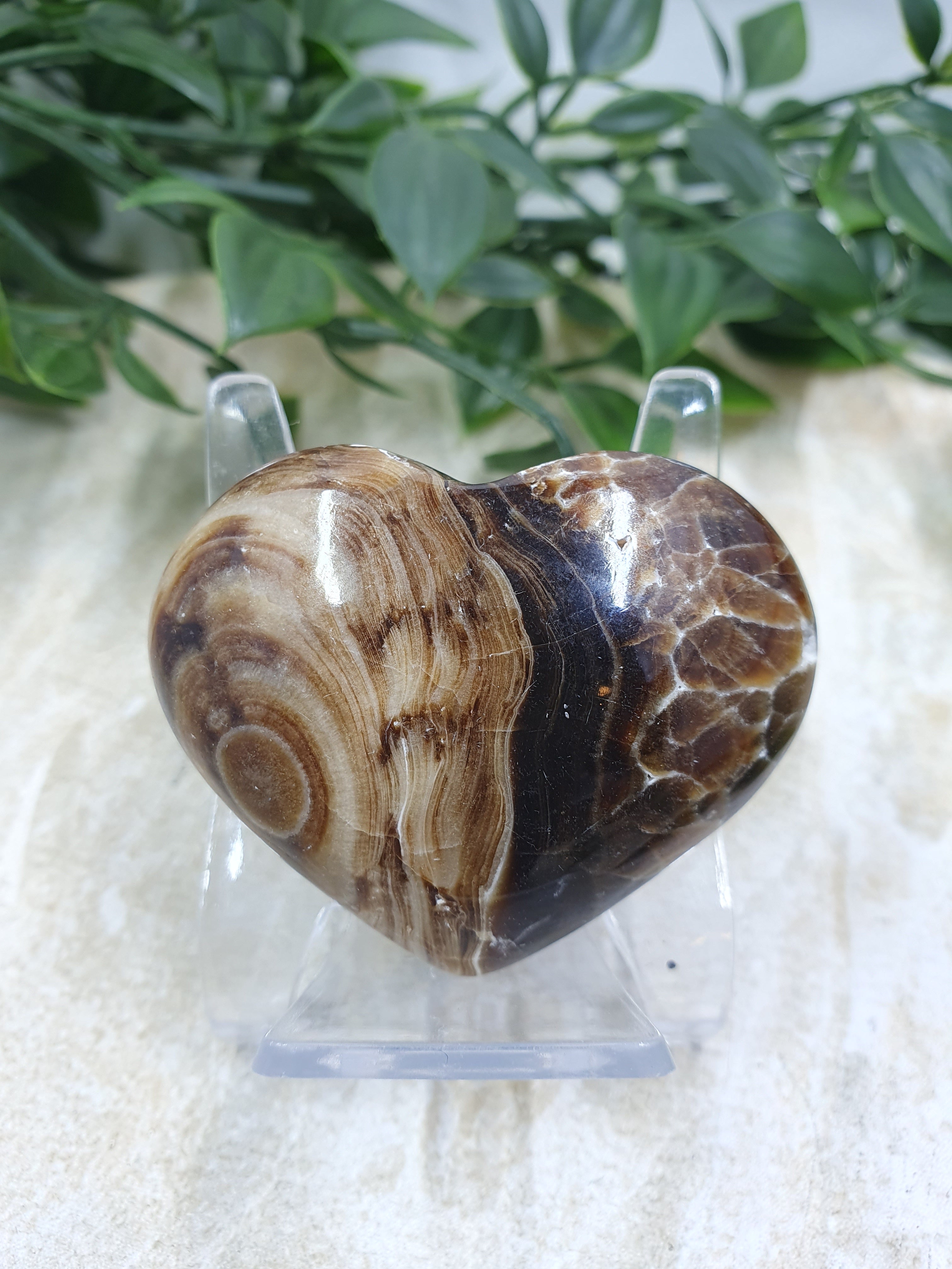 Chocolate Calcite Heart #4