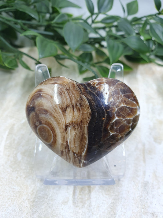 Chocolate Calcite Heart #4