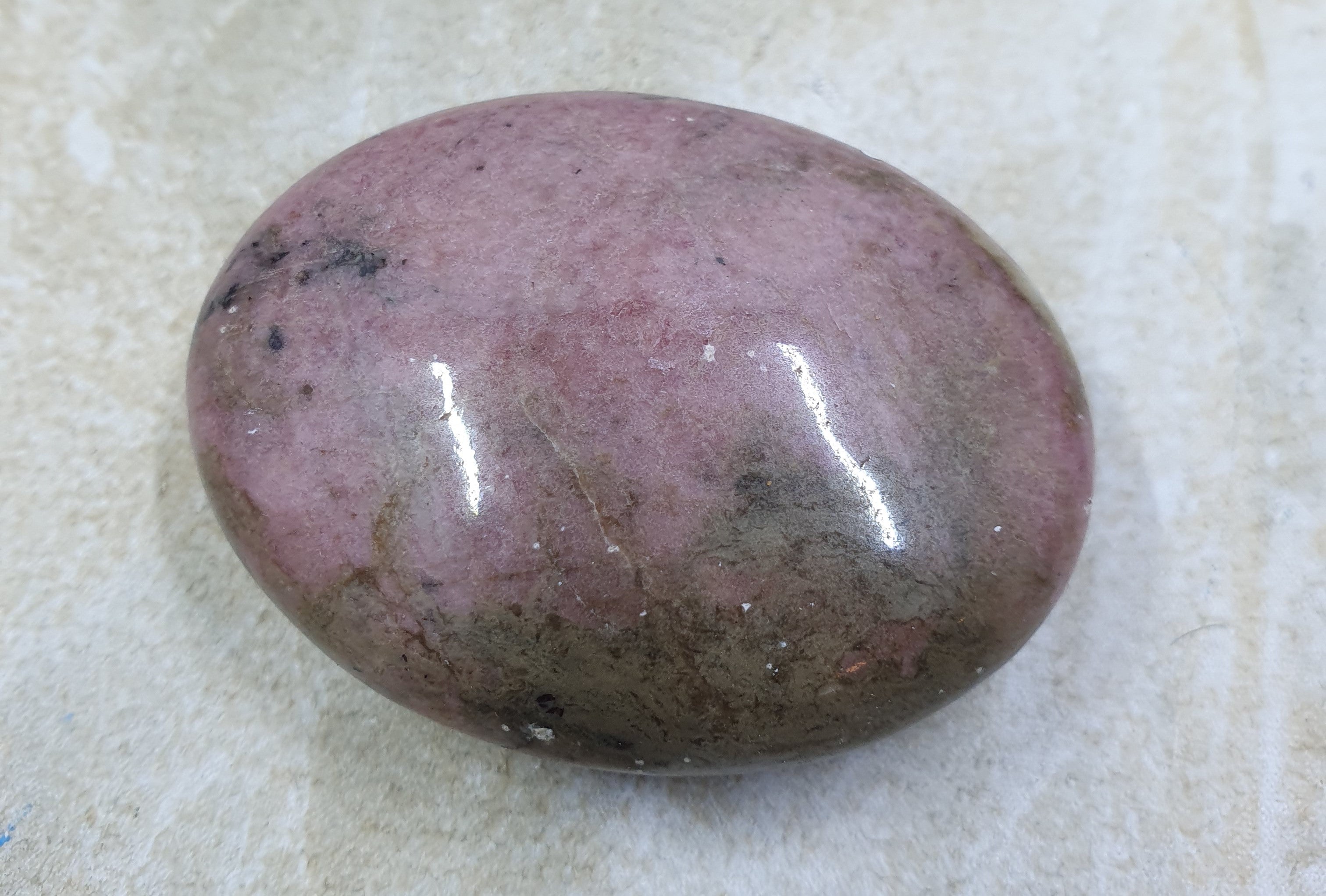 Rhodonite Palm Stone #3