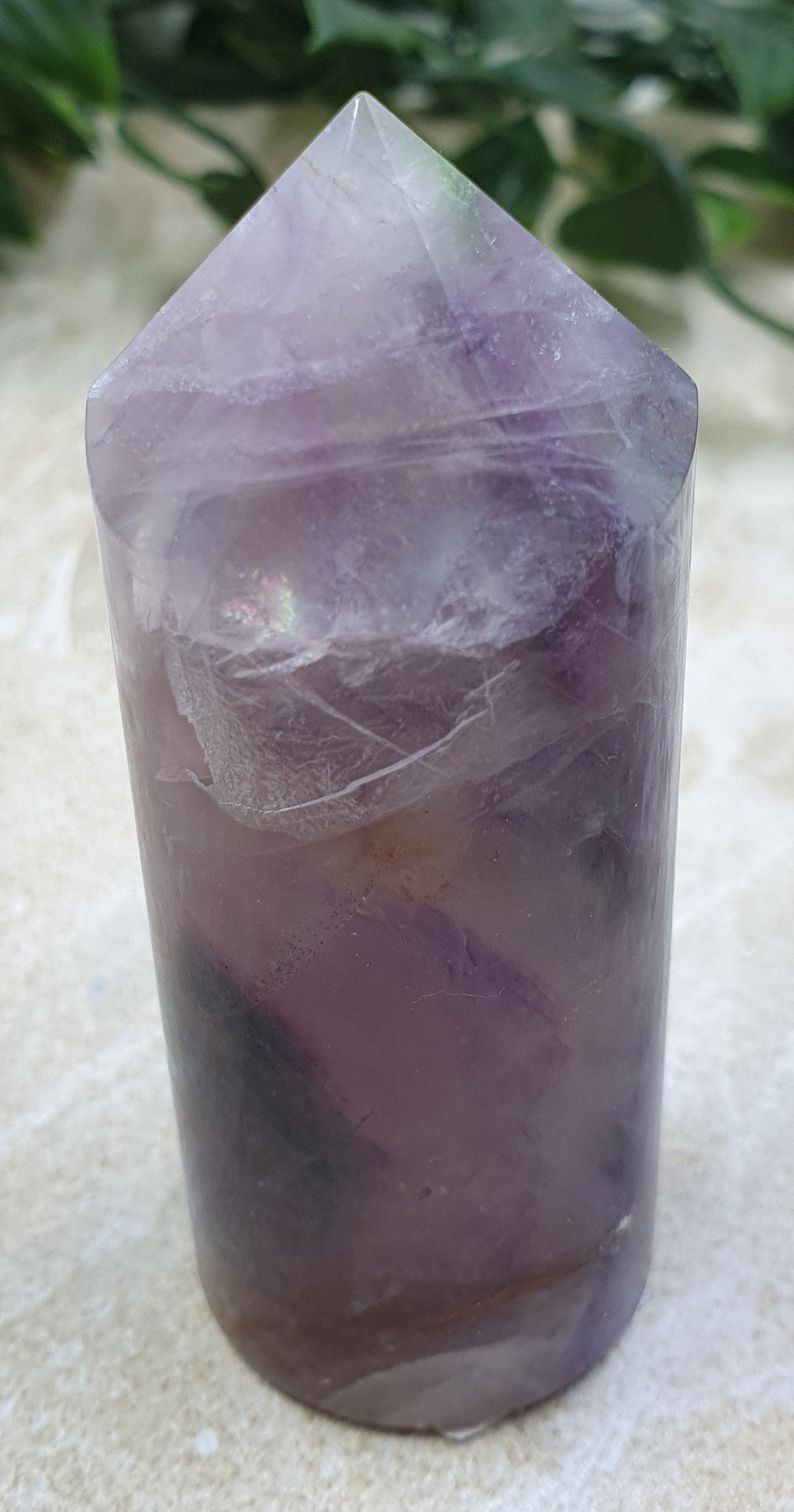 Rainbow Fluorite Round Point #8