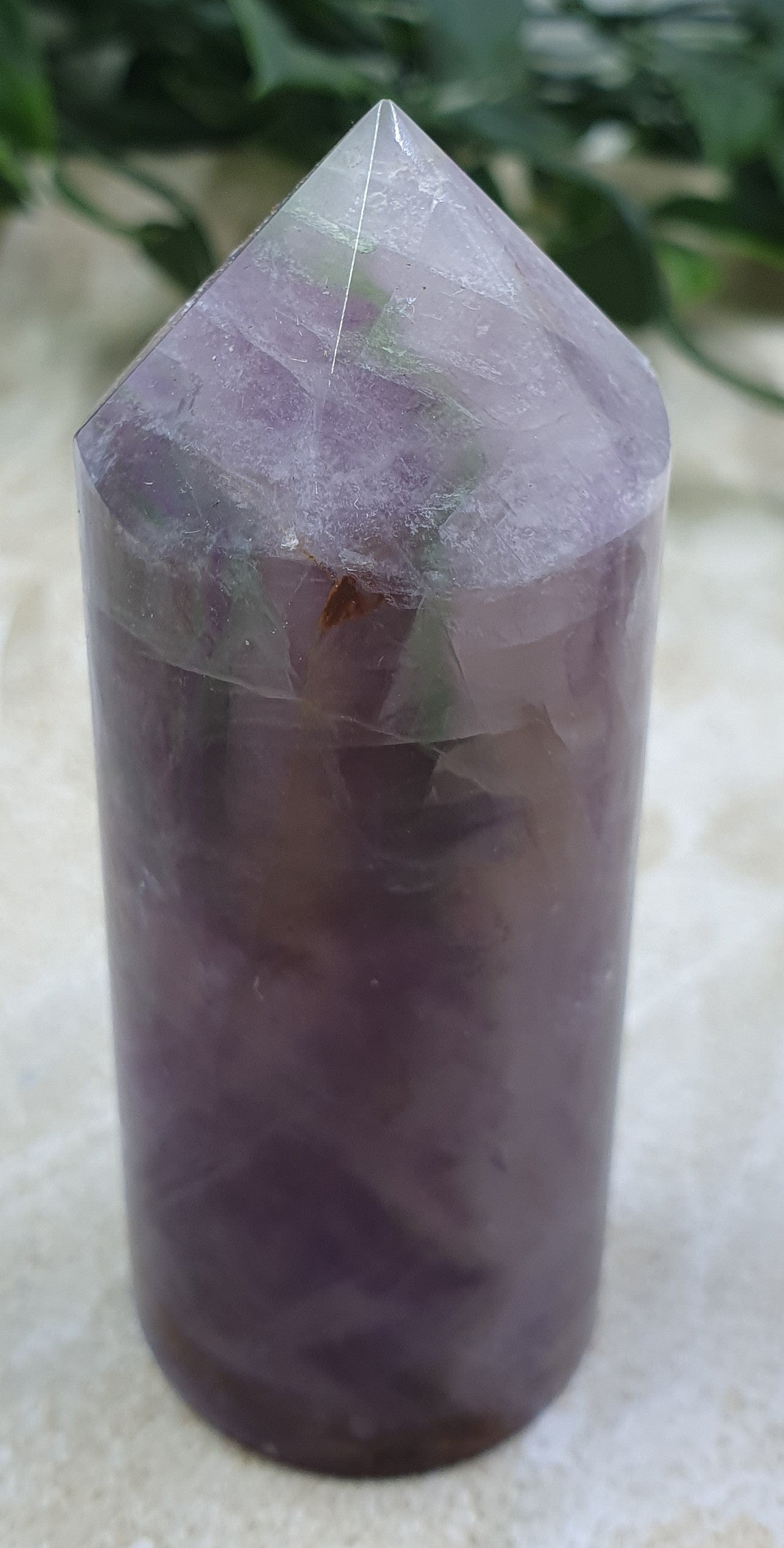 Rainbow Fluorite Round Point #8
