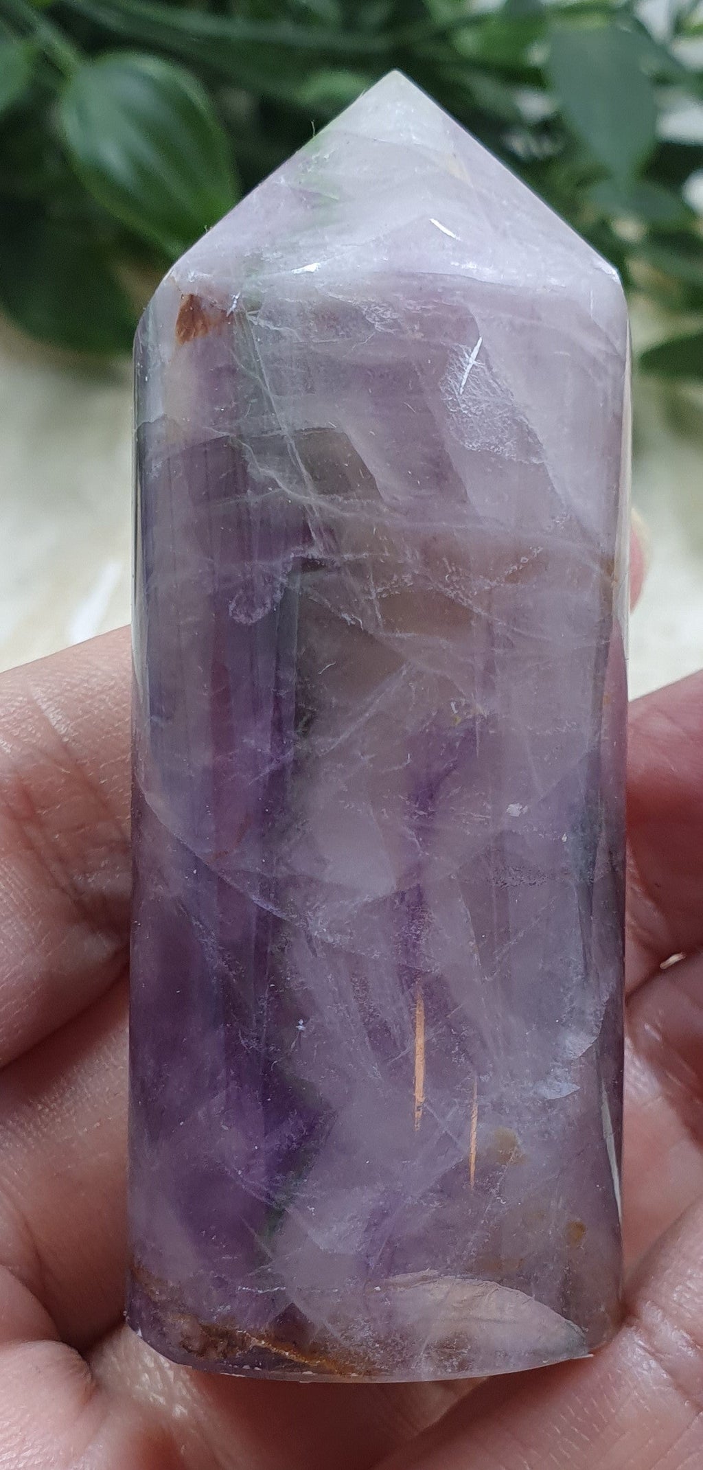 Rainbow Fluorite Round Point #8