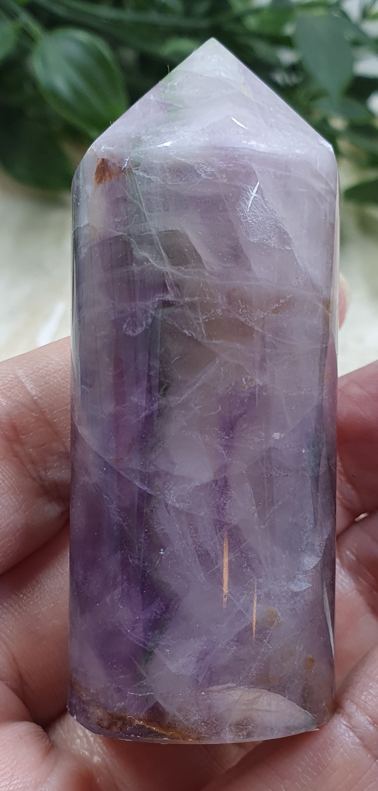 Rainbow Fluorite Round Point #8