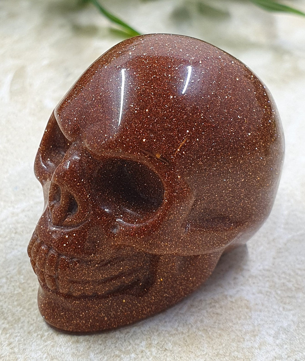 Gold Sandstone Skull