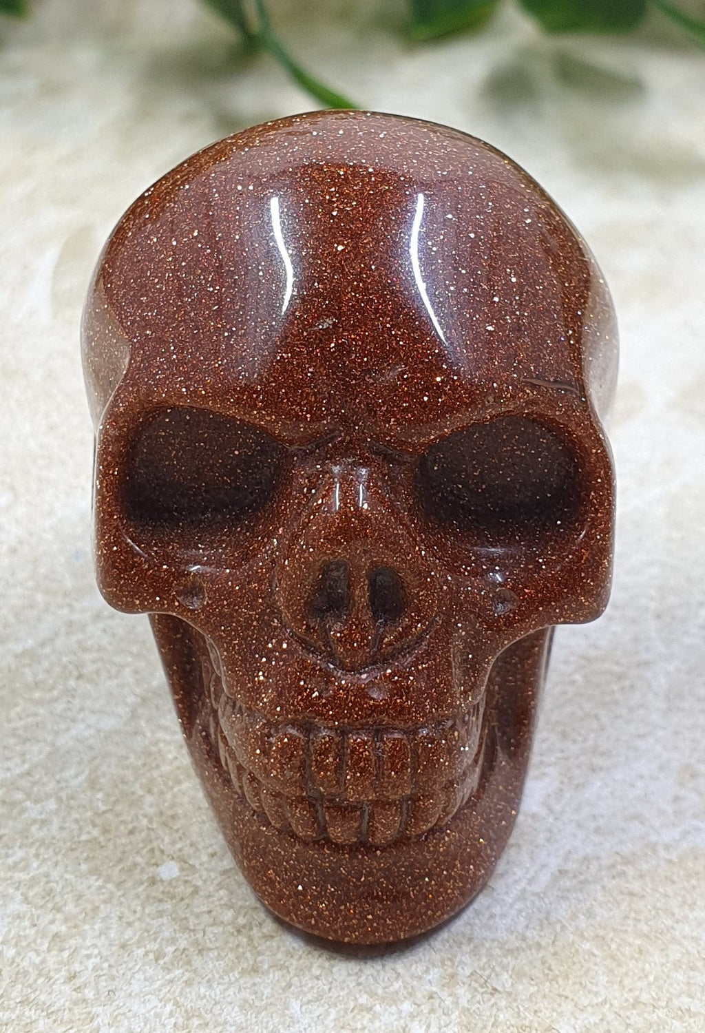Gold Sandstone Skull