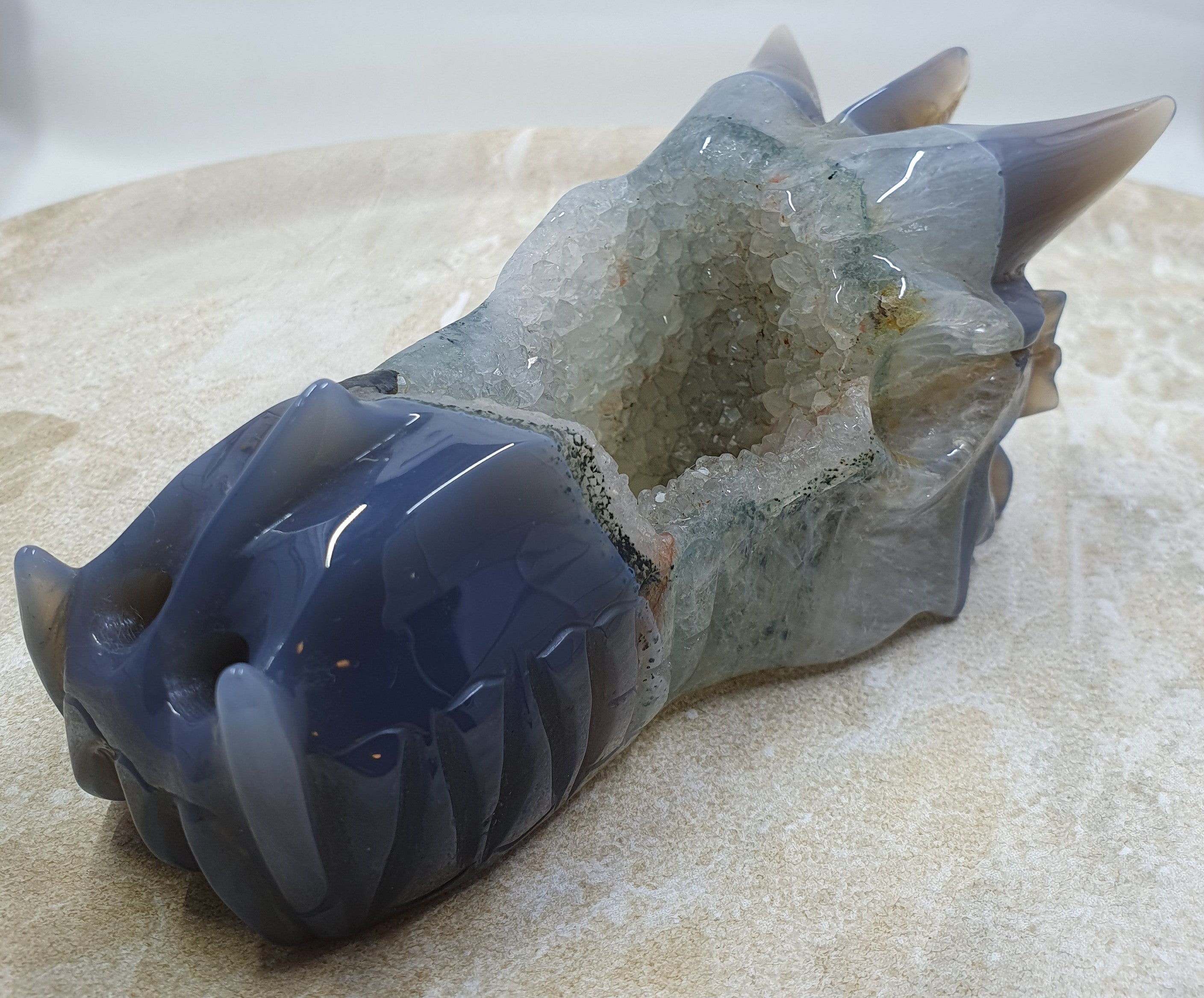 Druzy Agate Dragons Head #3