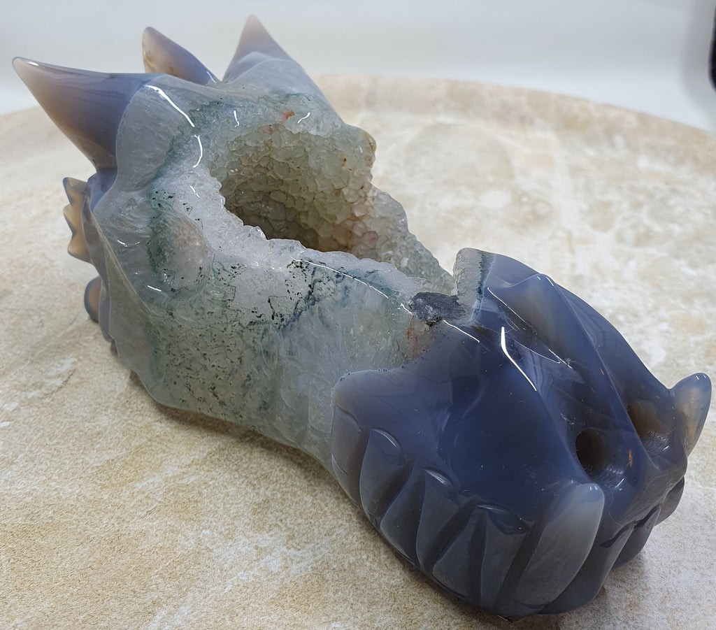 Druzy Agate Dragons Head #3