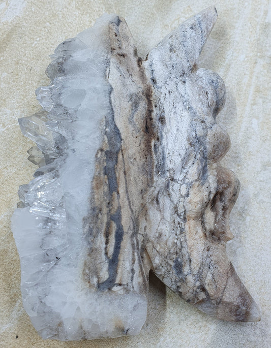 Clear Quartz Angel Carving #5