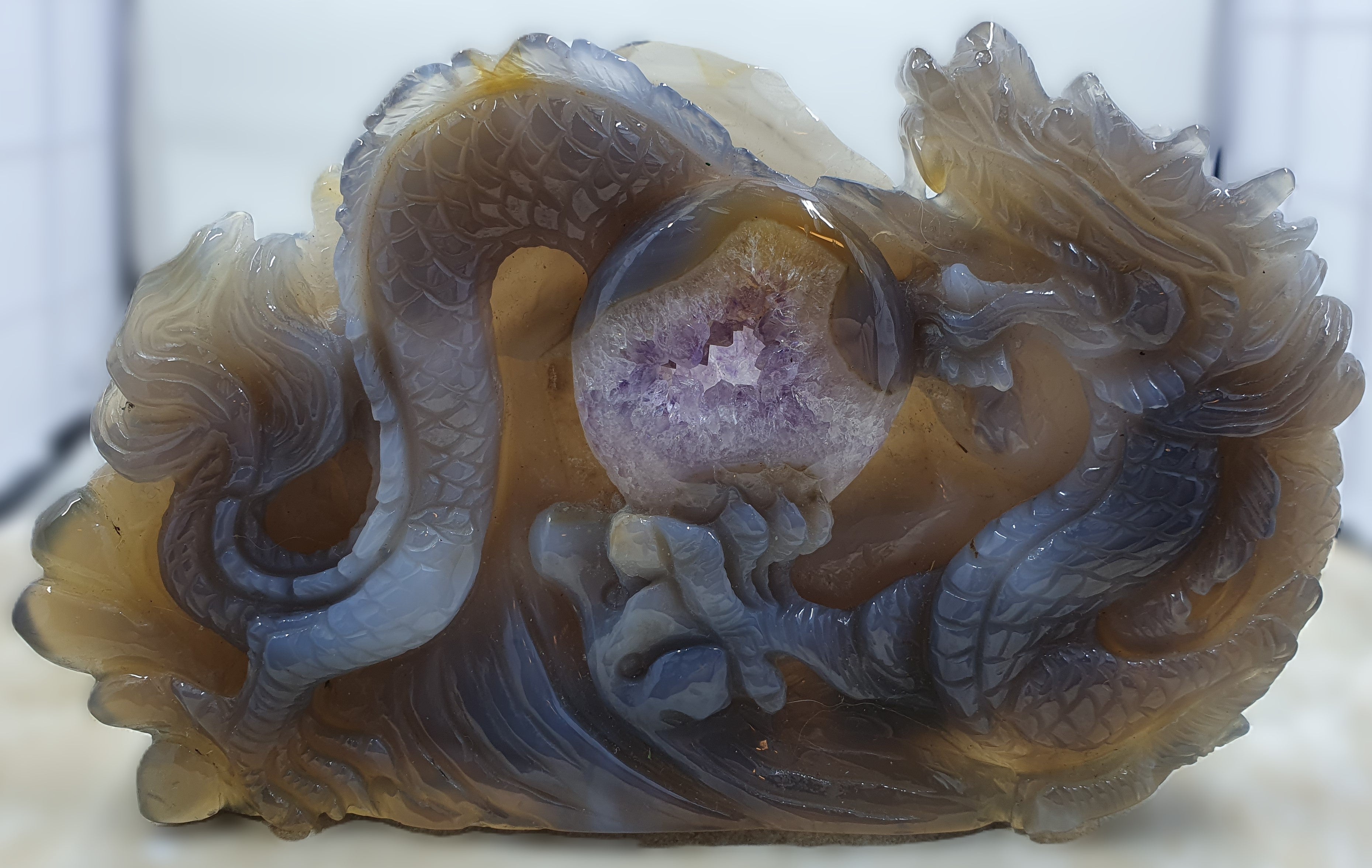 Druzy Agate Dragon Slab #1