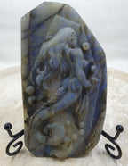 Labradorite Mermaid Carving