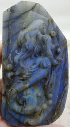 Labradorite Mermaid Carving