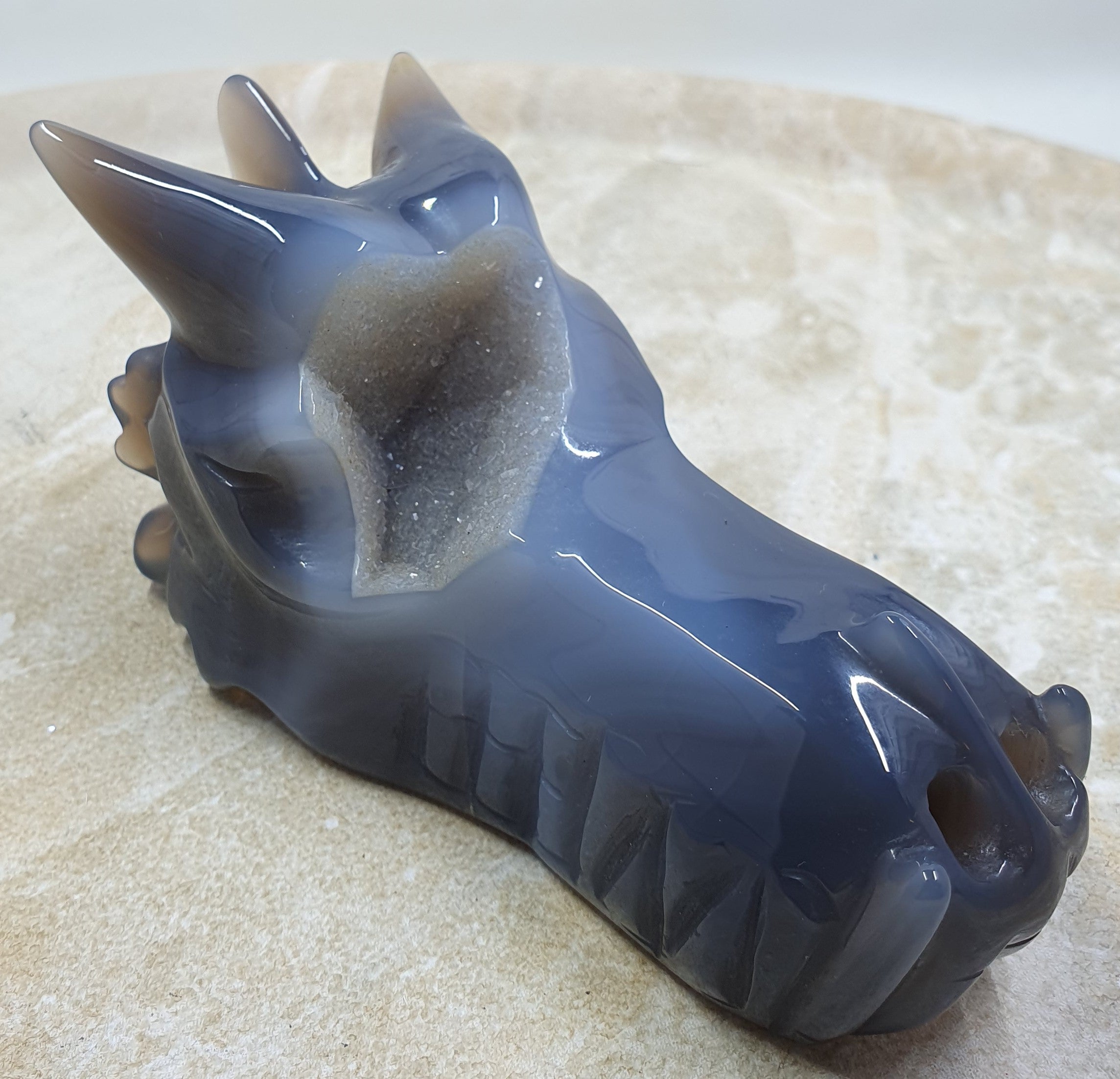 Druzy Agate Dragons Head #5