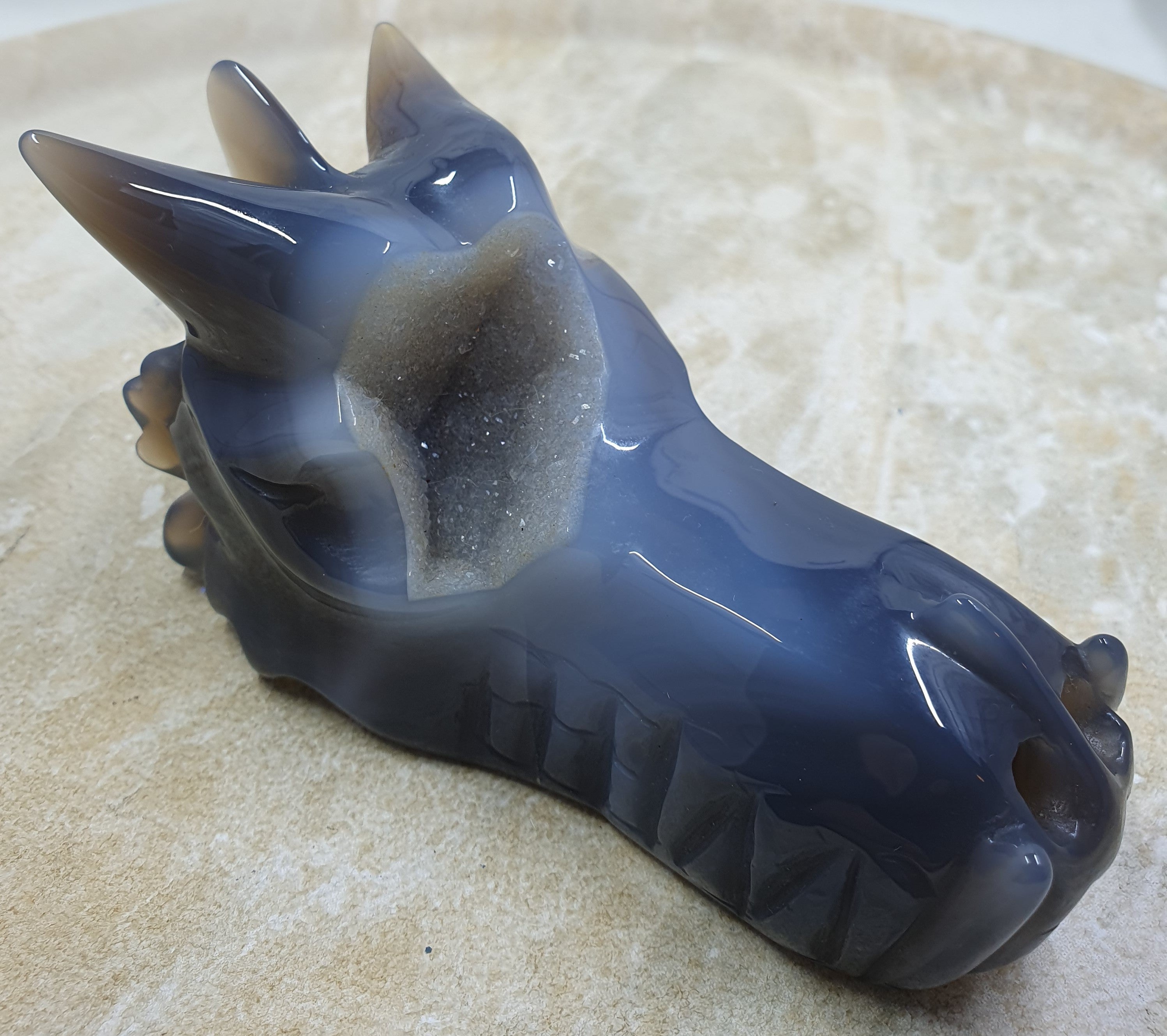Druzy Agate Dragons Head #5