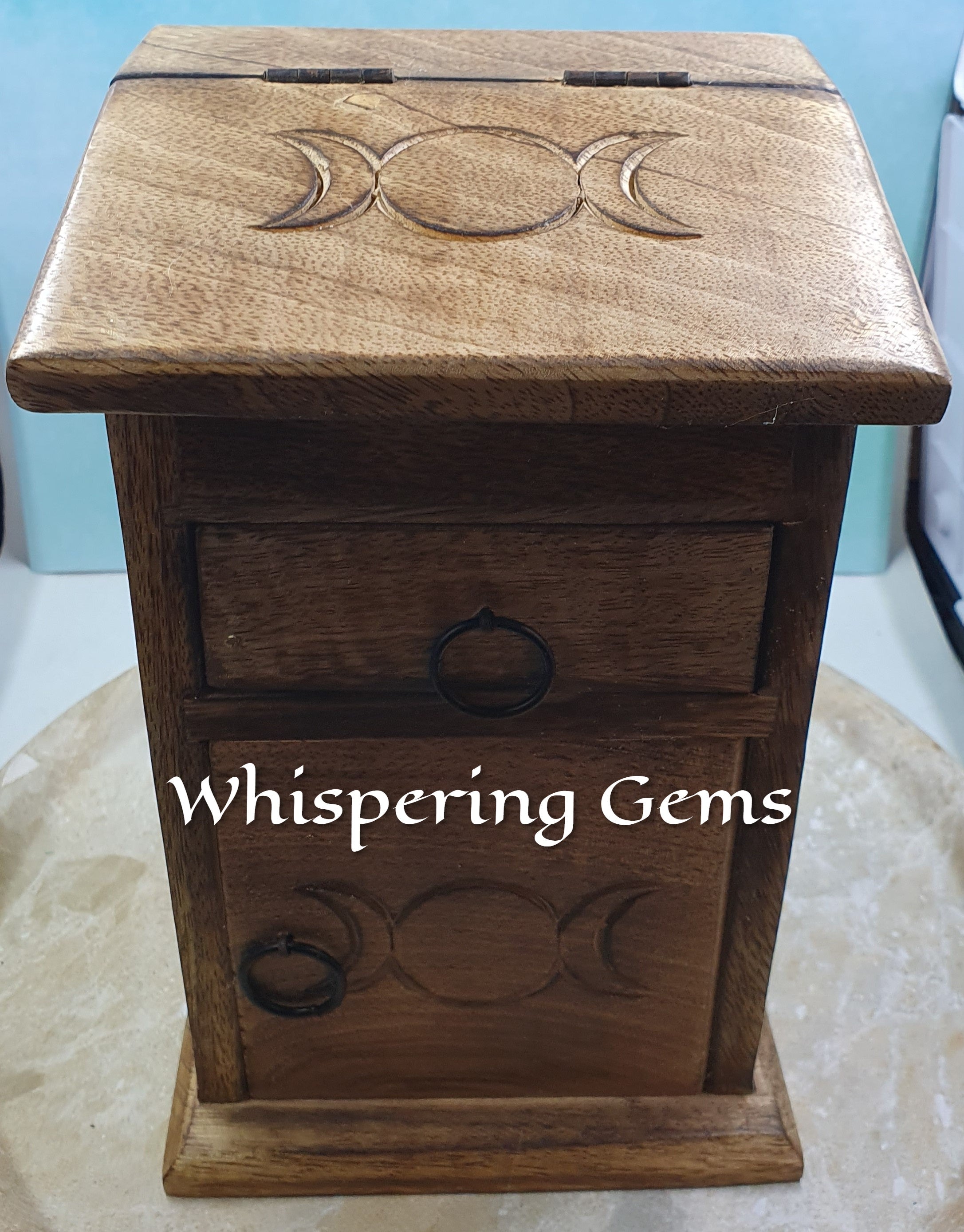 Almirah 3 Drawer Triple Moon Chest