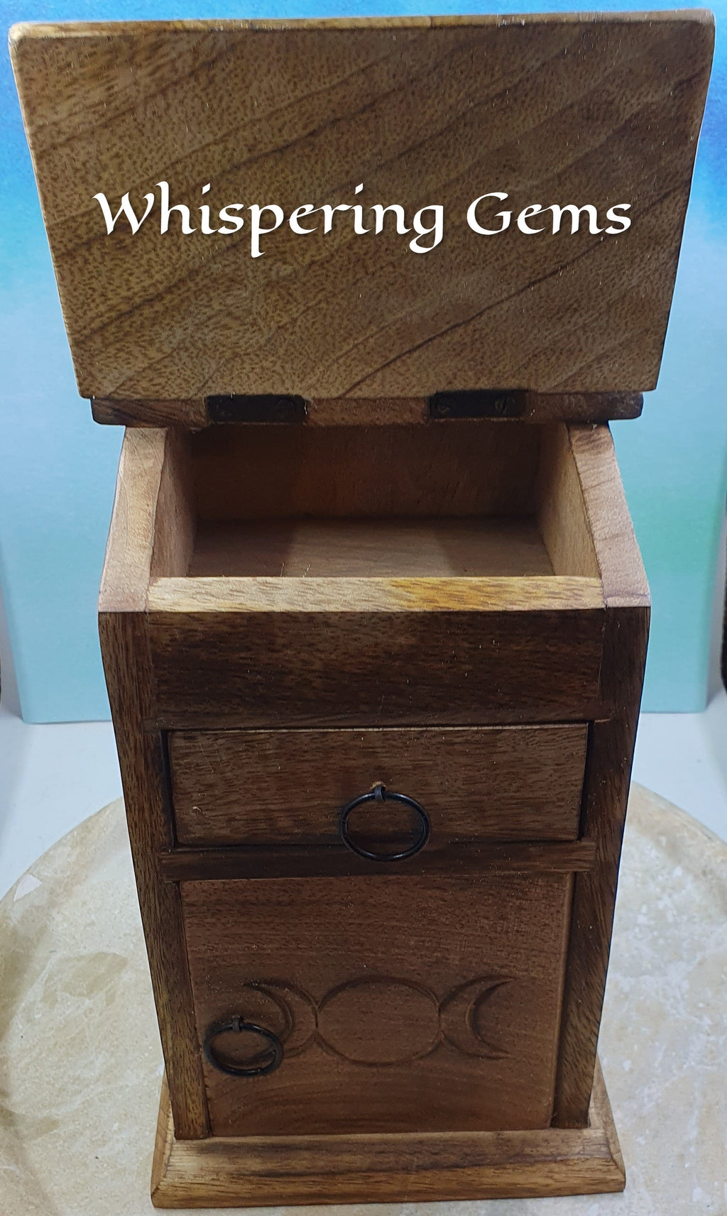 Almirah 3 Drawer Triple Moon Chest