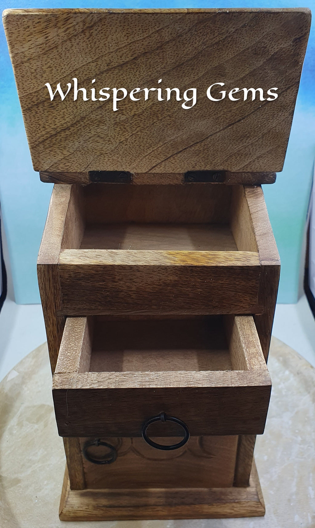 Almirah 3 Drawer Triple Moon Chest