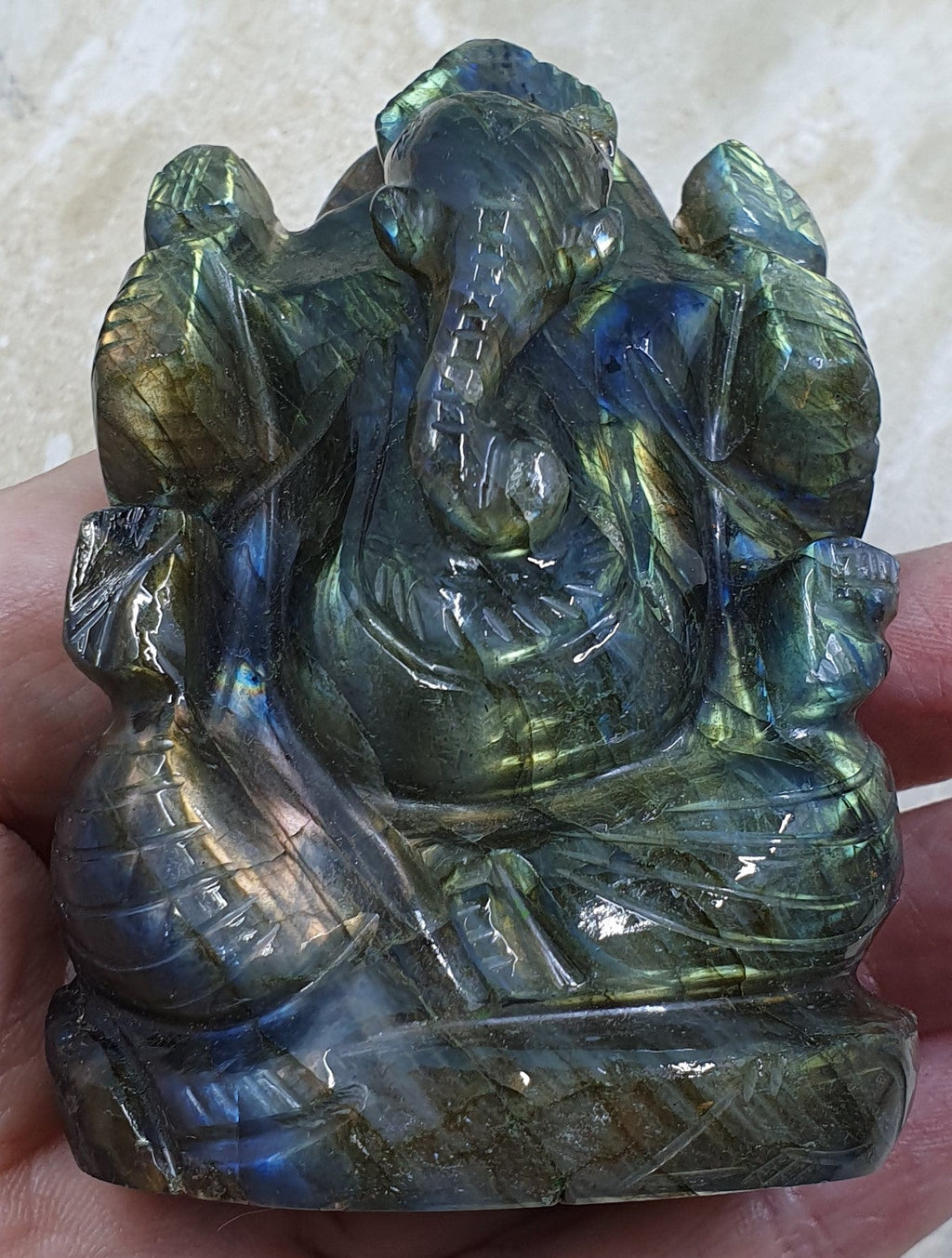 Labradorite Ganesh
